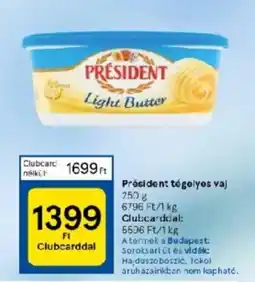Tesco Président tégelyes vaj ajánlat