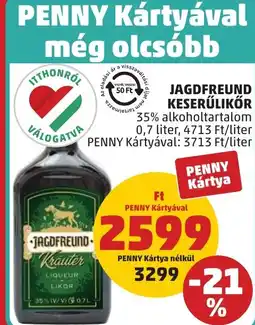 PENNY Jagdfreund keserűlikőr ajánlat