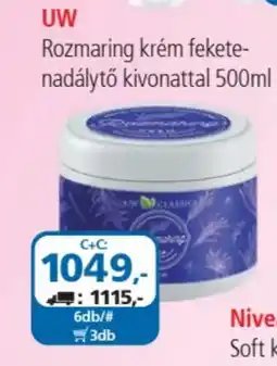 UW Rozmaring krém feketenadálytő kivonattal
