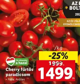 Lidl Cherry fürtös paradicsom ajánlat
