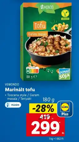 Lidl VEMONDO Marinált tofu ajánlat