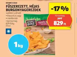 ALDI Nature's gold fűszerezett, héjas burgonyagerezdek ajánlat