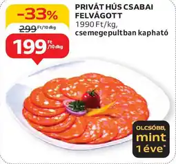 Auchan Privát hús csabai felvágott ajánlat