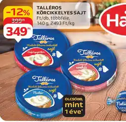 Auchan Talléros körcikkelyes sajt ajánlat