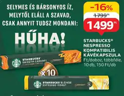 Starbucks nespresso kompatibilis kávékapszula