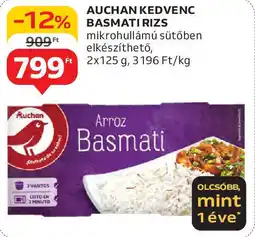Auchan Auchan kedvenc basmati rizs ajánlat