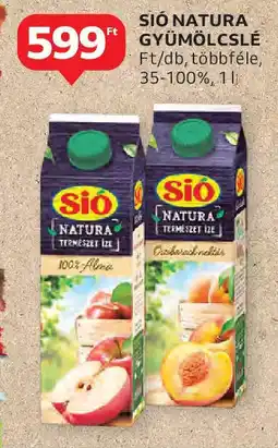 Auchan Sió natura gyümölcslé ajánlat