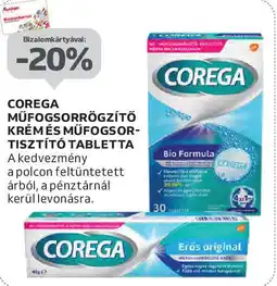 Auchan Corega műfogsorrögzítő krém ajánlat