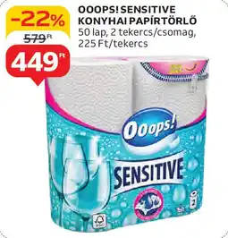 Auchan Ooops! sensitive konyhai papírtörlő ajánlat