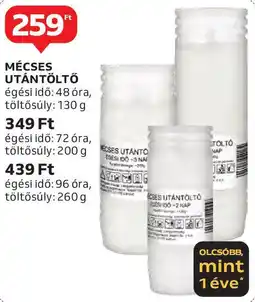 Auchan Mécses utántöltő ajánlat