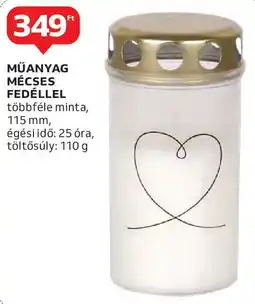 Auchan Műanyag mécses fedéllel ajánlat