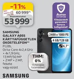 Auchan Samsung Galaxy A05S ajánlat