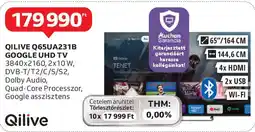 Auchan Qilive Q65UA231B Google UHD TV ajánlat