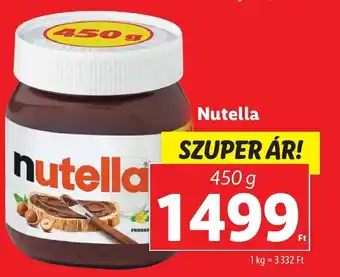 Lidl Nutella ajánlat