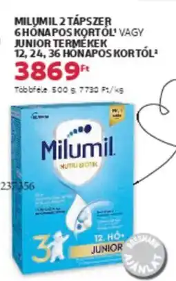 Rossmann Milumil 2 tápszer 6 hónapos kortól ajánlat
