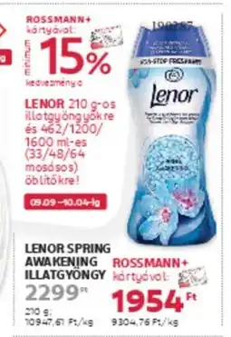 Rossmann Lenor spring awakening illatgyöngy ajánlat