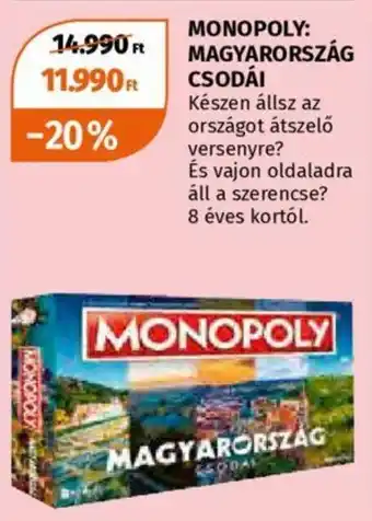 Müller Monopoly: magyarország csodái ajánlat