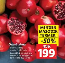 Lidl Gránátalma ajánlat
