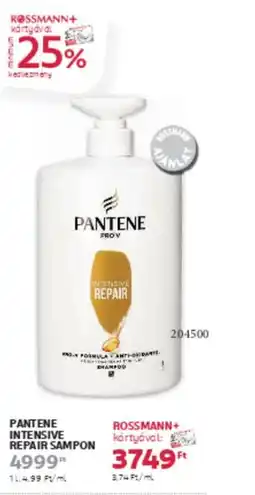 Rossmann Pantene intensive repair sampon ajánlat