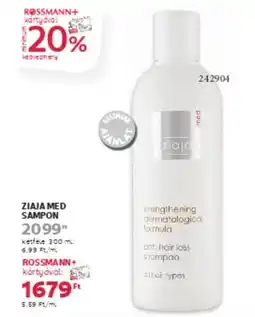 Rossmann Ziaja med sampon ajánlat