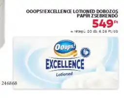 Rossmann Ooops!excellence lotioned dobozos papir zsebkendo ajánlat
