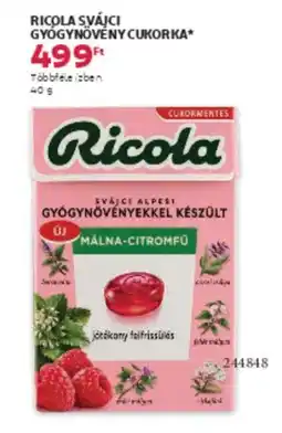 Rossmann Ricola svájci gyógynövény cukorka ajánlat