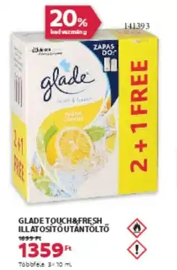 Rossmann Glade touch&fresh illatosító utántöltő ajánlat