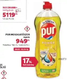 Rossmann Pur mosogatószer ajánlat