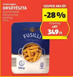 ALDI Cucina nobile orsótészta ajánlat