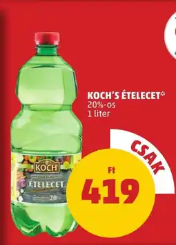 PENNY Koch's ételecet ajánlat