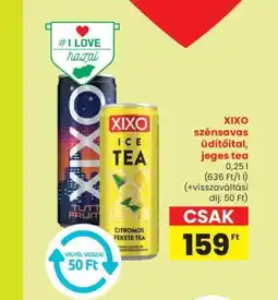 Spar Xixo szénsavas üdítőital, jeges tea ajánlat