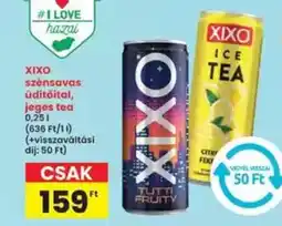 Interspar XIXO szénsavas üdítőital, jeges tea ajánlat