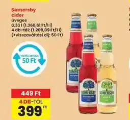 Interspar Somersby cider ajánlat