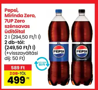 Spar Pepsi, Mirinda Zero, 7UP Zero szénsavas üdítőital ajánlat