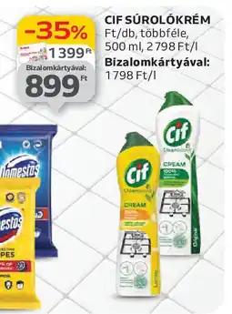 Auchan Cif súrolókrém ajánlat