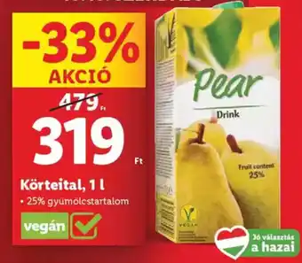 Lidl Körteital ajánlat