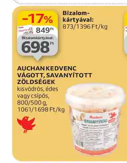 Auchan Auchan kedvenc vágott, savanyított zöldségek ajánlat