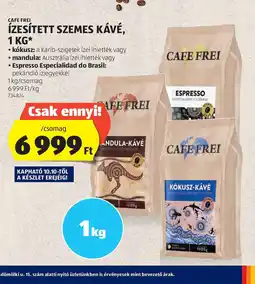 ALDI Cafe frei ízesített szemes kávé ajánlat