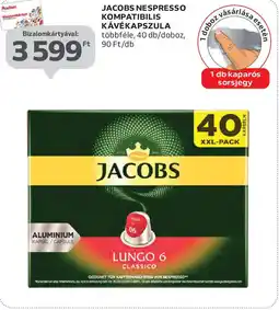 Auchan Jacobs Nespresso kompatibilis kávékapszula ajánlat