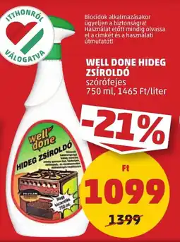 PENNY Well done hideg zsíroldó ajánlat