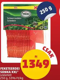 PENNY Feketeerdei sonka xxl ajánlat