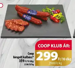 Coop Coop lángolt kolbász ajánlat