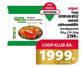 Coop Coop gyorsan kész rántott csirkecombfilé ajánlat