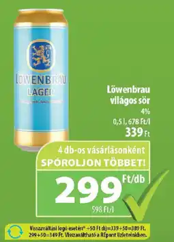 Coop Löwenbrau világos sör ajánlat