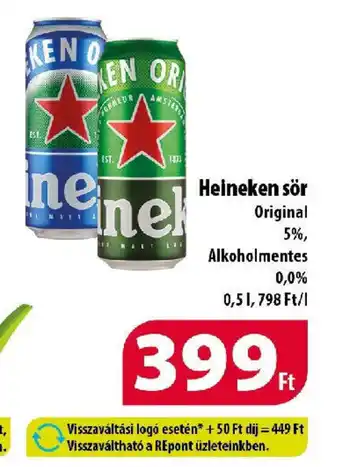 Coop Heineken sör ajánlat