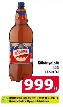 Coop Kőbányai sör ajánlat