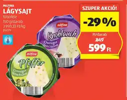 ALDI Milfina lágysajt ajánlat