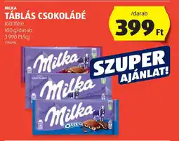 ALDI Milka táblás csokoládé ajánlat
