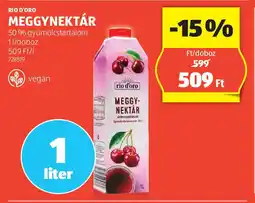 ALDI Rio d'oro meggynektár ajánlat