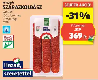ALDI Kokárdás szárazkolbász ajánlat